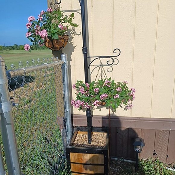 NEW 2 Pack Flower Pots for Plants Outdoor with Coco Liner - 10 inch - Picture 2 of 8